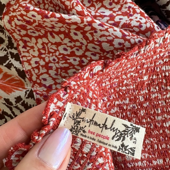 Free People High Low Backless Floral Dress Size Small - Picture 12 of 14